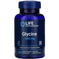 Life Extension Glycine 1000 мг 100 вегетарианских капсул