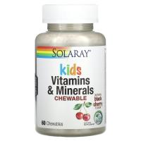 Solaray Kids Children's Multivitamin & Minerals 60 жевательных таблеток