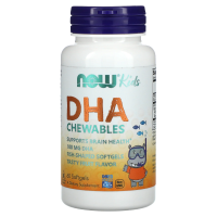 NOW Kid's DHA 100 мг 60 жевательных капсул