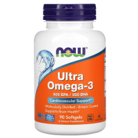 NOW Ultra Omega-3 90 гелевых капсул