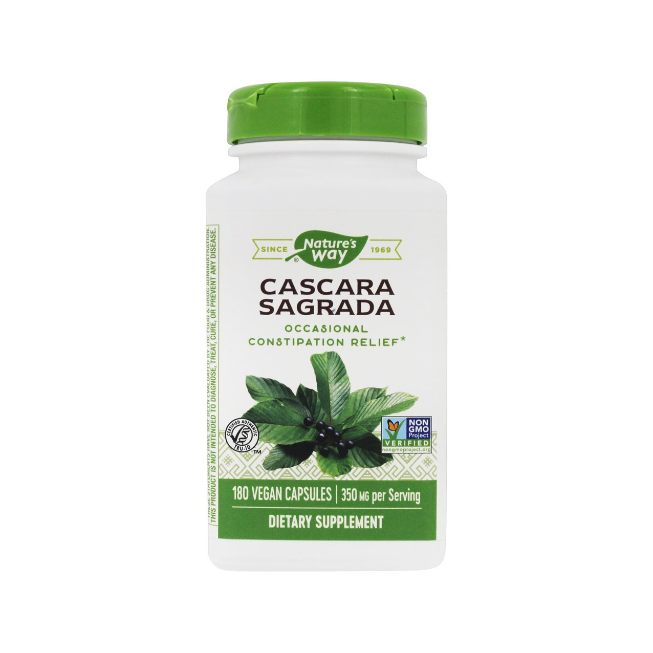 Nature's Way Cascara Sagrada 270 мг 100 веганских капсул