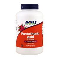 NOW Pantothenic Acid 500 мг 250 капсул