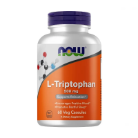 NOW L-Tryptophan 500 мг 60 вегетарианских капсул