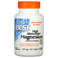 Doctor's Best Magnesium 100% хелатный 120 таблеток