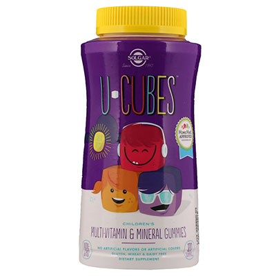 Solgar U-Cubes детские мультивитамины 60 жевательных конфет