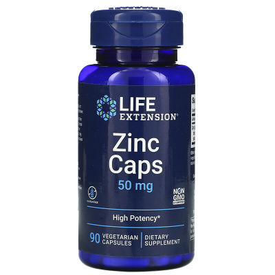 Life Extension Zinc Caps 50 мг 90 вегетарианских капсул