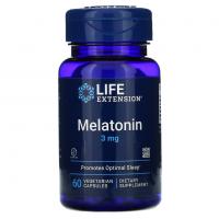 Life Extension Melatonin 3 мг 60 вегетарианских капсул 