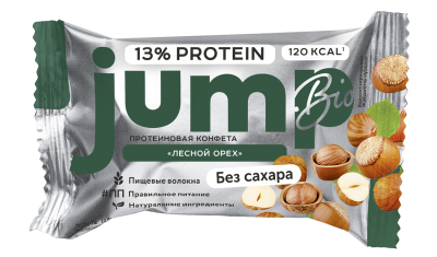 Батончик JUMP Конфета протеиновая без начинки 30 г